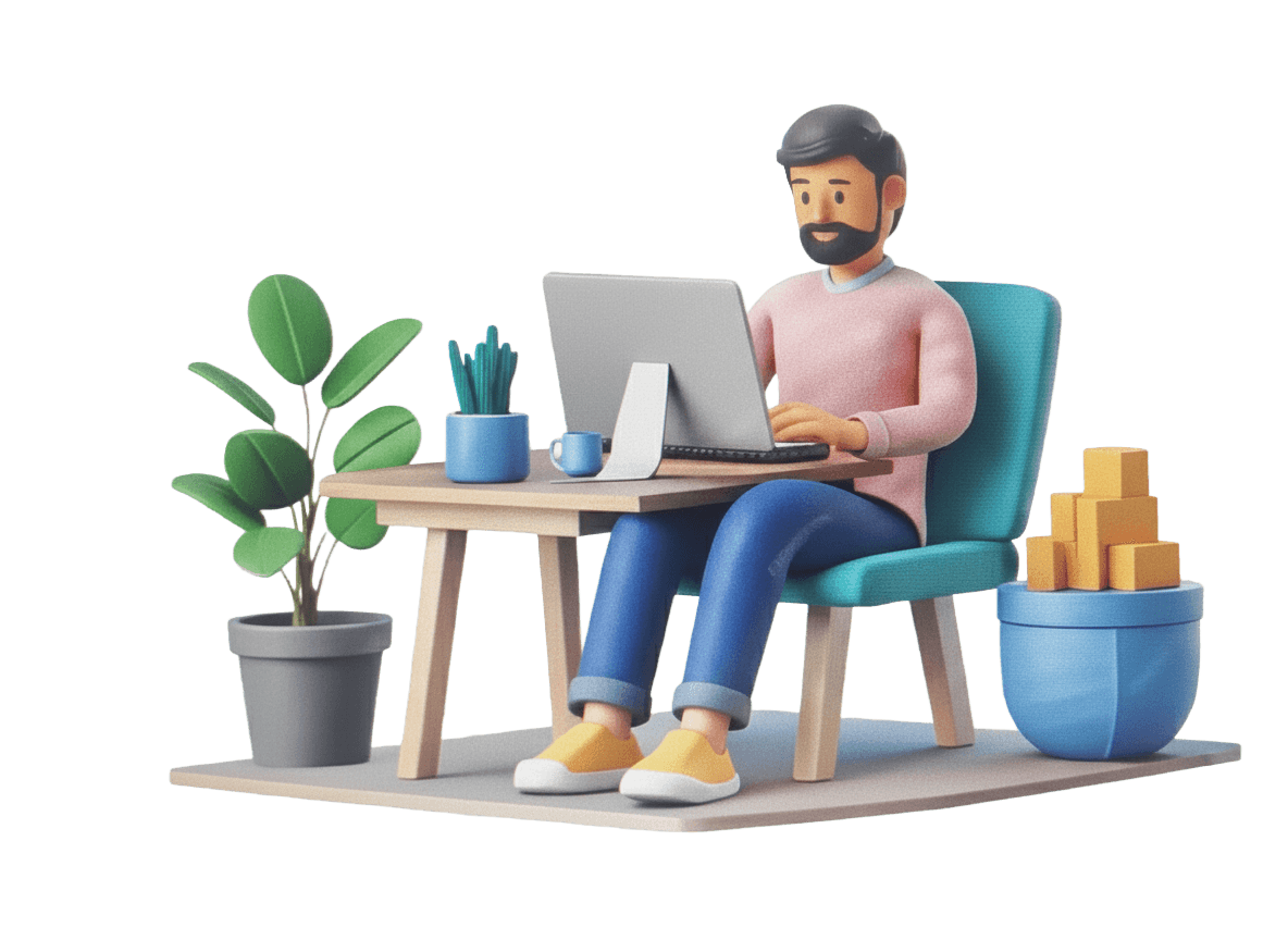 Illustration of the Cluenuts Technology team building intelligent software solutions